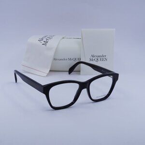 Alexander McQueen AM0306O 001 Square Eyeglasses 52mm - Black